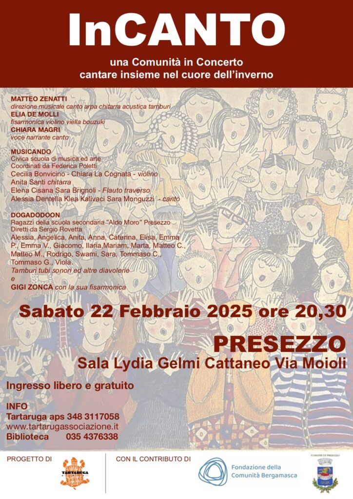 locandina progetto InCanto a Presezzo